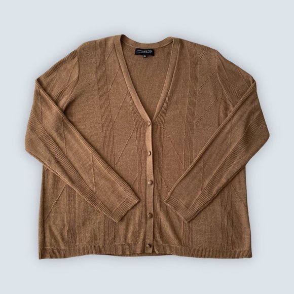 Jones New York Beige Cardigan Woman Collection - Picture 1 of 4
